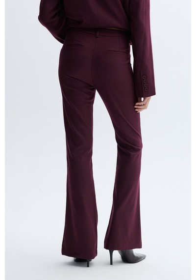 Mudo Kadın Kadın Mürdüm Flare Fit Pantolon 1264449
