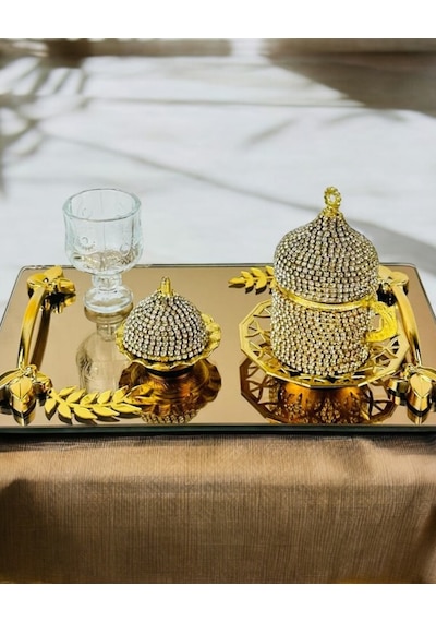 Cherish Söz Kahve Tepsisi Gold Gold