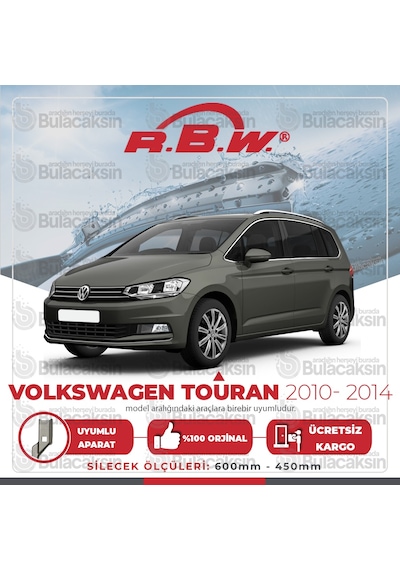 RBW Volkswagen Touran 2010 - 2014 Ön Muz Silecek Takım
