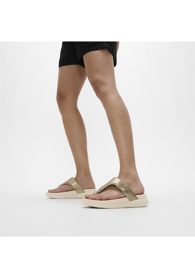 Roncato 675 Platino Sandalet Kadın Diğer Iw4-090 /675 Fitflop F-mode Go Beadie-button Adjustable Toe-post PLATİN