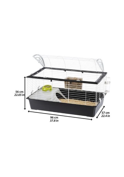 Ferplast Casita 100 Tavşan Kafesi 96x57x56cm