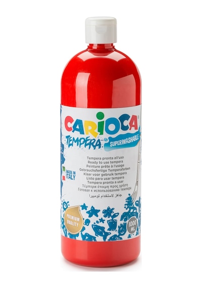 Carioca Tempera Boya - Kırmızı (süper Yıkanabilir) 1000ml - 1350g