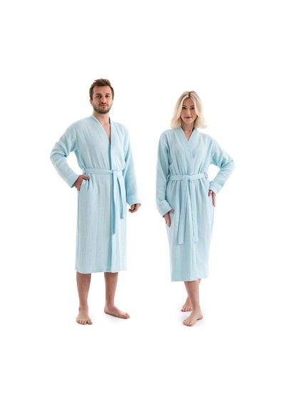 Unisex Kimono Bornoz - Mint Açık Mint