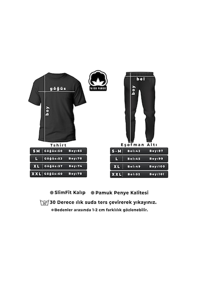 Uyguntarz Unisex Chance Baskılı Eşofman Takımı Bebe Mavi