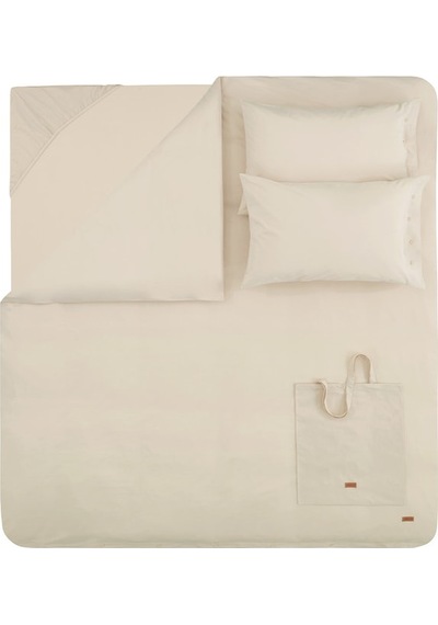 Yataş Bedding Plain Battal Boy Ranforce Nevresim Takımı - Bej