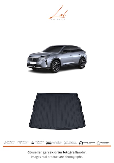 Peugeot 3008 Hybird 3d Havuzlu Paspas Alt Bagaj Havuzu Seti 2024+