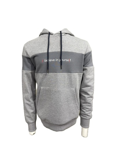 Vigoss Baskılı Erkek Sweatshırt 62619-30034 Koyu Gri Melanj