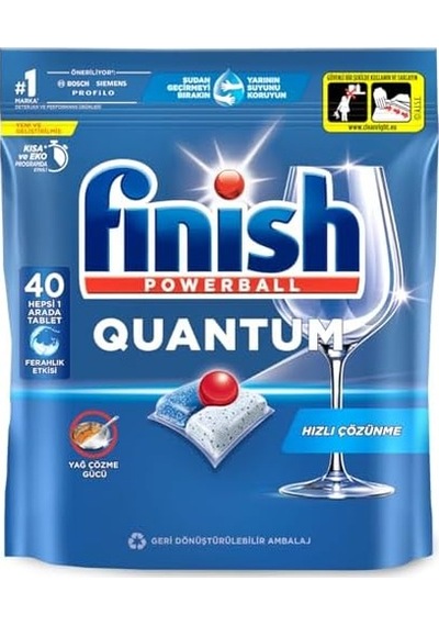 Quantum 40 Kapsül Bulaşık Makinesi Deterjanı Tableti 1 X 40 Kapsül