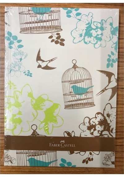 Faber Castell Lastikli Ciltli Defter A5 120Ypr.Suni Deri N11.2164