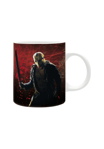 13. Cuma Jason Lives Baskılı Seramik Beyaz Kupa