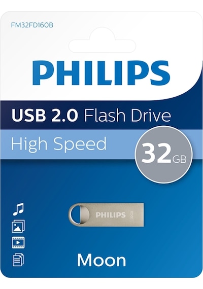 Philips Usb 2.0 32gb Moon Klasik Gümüş