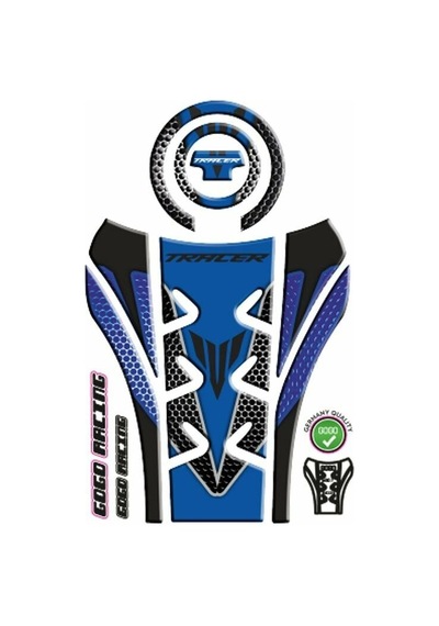 Yamaha Mt07 Tracer 2016 - 2018 Uyumlu Tank Pad Set 002 Çok Renkli