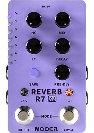 Mooer R7 X2 Stereo Reverb Pedalı M723