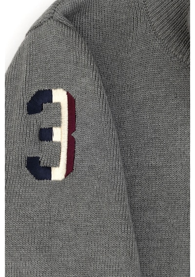 U.S. Polo Assn. Erkek Çocuk Gri Melanj Hırka Triko 50317164-vr109