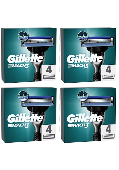 Gillette Mach3 Yedek Başlık 4 X 4'lü