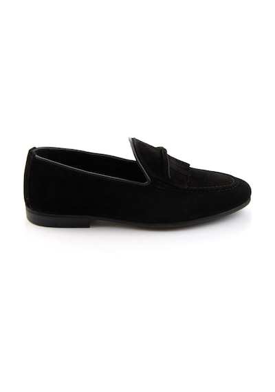 Siyah Hakiki Deri Erkek Loafer Ayakkabı E01594034702 Siyah