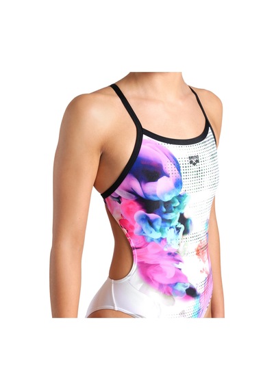 Arena Airbrush Swimsuit Challenge Back Kadın Siyah Yüzücü Mayosu 007912510 1592081 Siyah