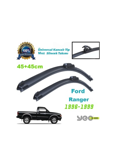 Yunus Emre Otomotiv Ford Ranger Yeo Aeroflex Muz Silecek Takımı