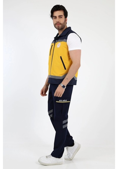 Acil Sağlık Sarı Unisex Yazlık Yelek