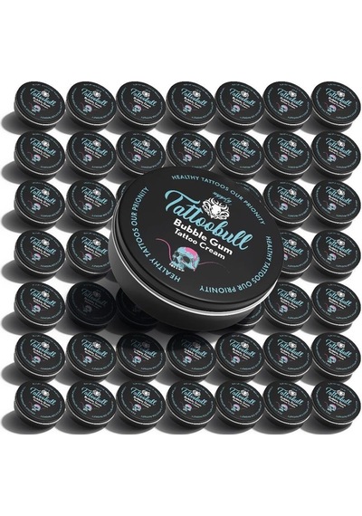 Tattoobull Professional Tattoo Bubblegum Glide 50 Ml - Dövme Bakım Kremi 50'li Koli