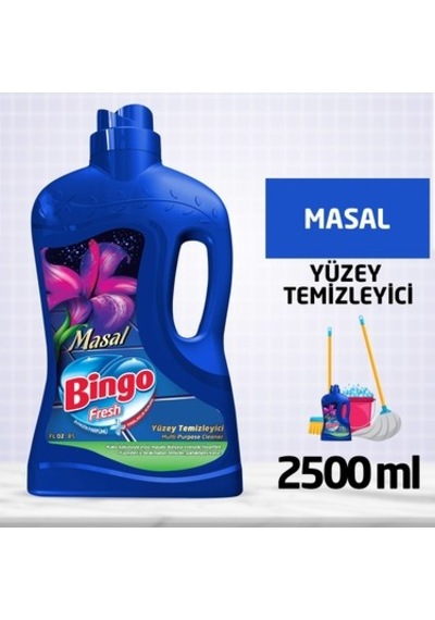 Eşsiz Parfümle Yerli Üretim Masal Yüzey Temizleyici 2,5 Lt 100'lü Set