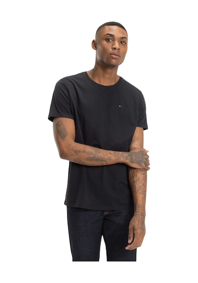 Tommy Jeans Erkek Siyah T-shirt Dm0dm04411078 - Denim Koleksiyonu-7302 Siyah