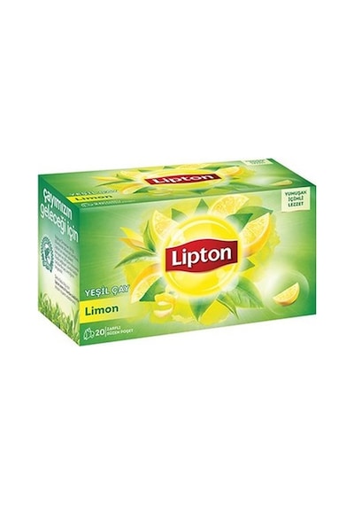 Lipton Yeşil Çay 20'li Limonlu Bardak Poşet Çay 395g 8'li Avantaj Paketi - 8 Adet Tarı 400 G