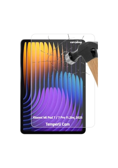 Xiaomi Mi Pad 7 / 7 Pro 11.2inç 2025 Kırılmaz Tablet Temperli Cam Ekran Koruyucu
