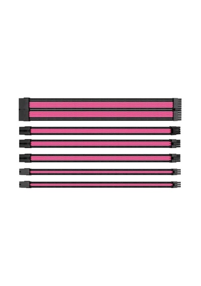 Thermaltake Ttmod Pembe/siyah Power Supply Sleeved Kablo Seti 16 Awg