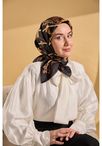 Silk Home Twill İpek Eşarp 11530-02 Siyah