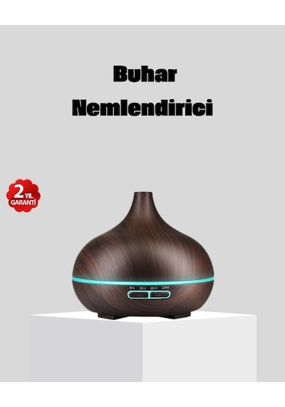 550 Ml Büyük Su Hazneli Ultrasonik Nemlendirici Ve Aromaterapi Difüzörü - Lisinya