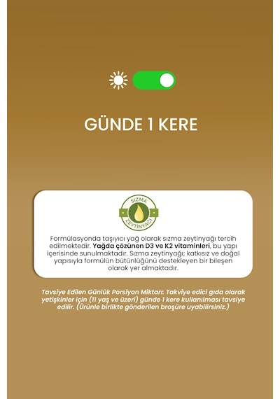 Erbatab D3 K2 İkisi Bir Arada Damla Vitamin 20 ML