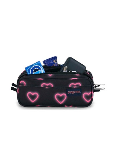 Jansport Large Accesssory Pouch Happy Hearts Black Kalem Çantası Ek0a5bbv8o01 Happy Hearts Black