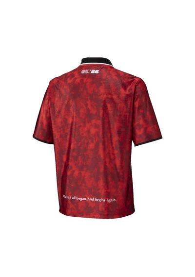 Mizuno Morelia Off Retro Erkek Tişört Kırmızı Çok Renkli