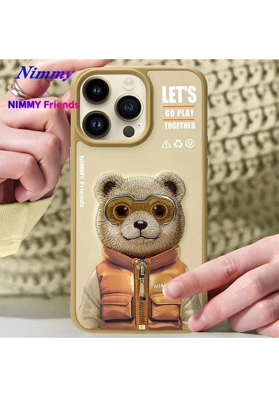 İphone 15 Pro Max 3d Nakış İşlemeli Silikon Kılıf 2.0 Telefon Stil Cep Aksesuarı Cihaz Koruma çok renkli