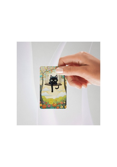 Sevimli Kediler Kart Kaplama 3'lü Set 1 Kredi Kartı & Akbil Sticker Standart