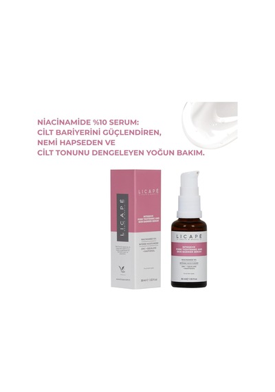 Tr Gözenek Sıkılaştırıcı Ve Cilt Bariyeri Güçlendirici Niacinakarın Bölgesi%10 Serum 30ml