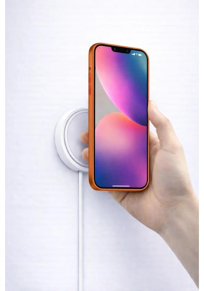Apple Uyumlu iPhone 17 Pro Max Görünümlü Magsafeli Kamera Lensli Kılıf Turuncu