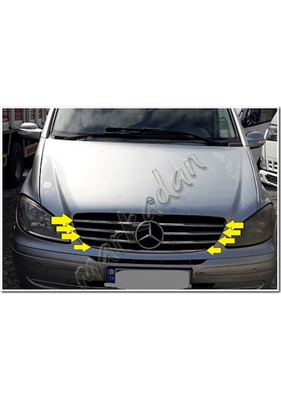 Woc Chrome Mercedes Viano Krom Ön Panjur 2004-2010 7 Parça  Paslan