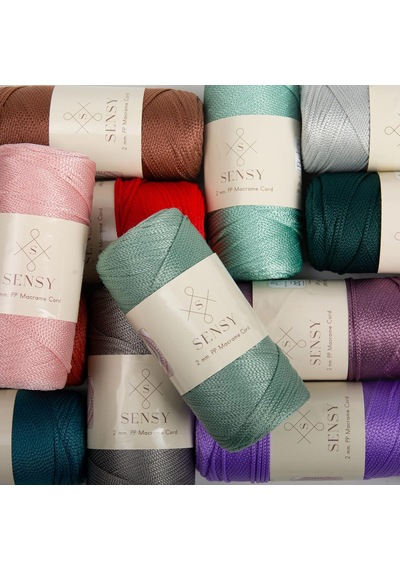 Tr 2 Mm - 200 Gr Polyester Makrome Ipi Siyah 230 M Polyester Makrome Ip Supla Ip Ve Çanta Ipliği Sarı Genel