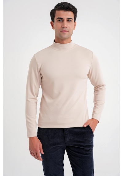 Efor Ts 894 T-shırt Slim Bej Casual Bej