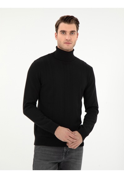 Pierre Cardin Erkek Siyah Kazak /triko 50296445-vr046 Siyah