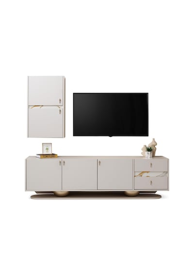 Erva Modern Dolaplı Tv Ünitesi 180 45 55 Vizon