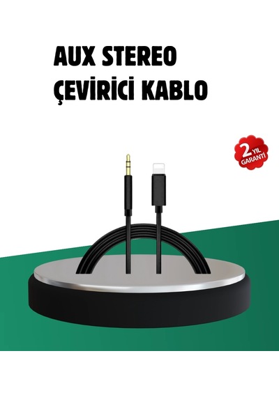 Bay İphone Uyumlu Lightning 3.5mm Aux Adaptör Kablo Stereo Ses Aktarım Najmaddin