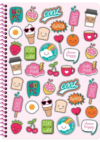 Keskin Color A4 80 Yp.Kareli PP Kp.Spr.Sweet Fun Defter 333072-99