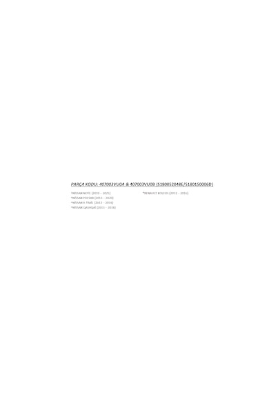 Nissan & Renault Grubu Araçlarla Uyumlu Lastik Basınç Sensörü Oem: 40700-3vu0a / 407005663r 1 ADET