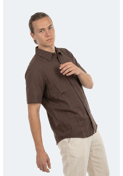Slazenger Kırtıda Erkek Kahve Gömlek