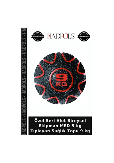 Özel Seri Alet Bireysel Ekipman Med-9 Kg Zıplayan Sağlık Topu 9 Kg