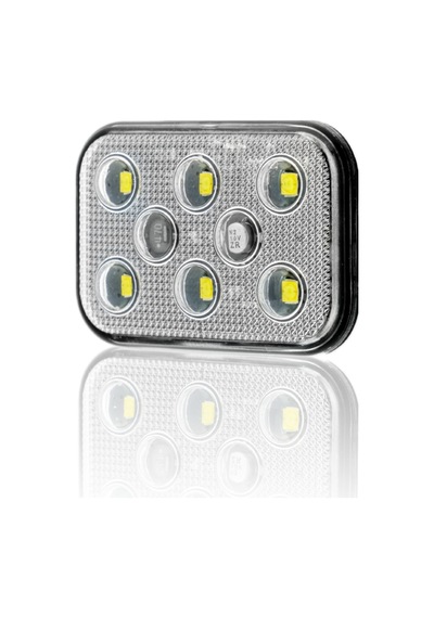 Sanel Animasyonlu 12-24V Universal Kare 6 Led Dış Mekan Uyumlu Beyaz SBDF6W