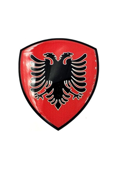 Damla Sticker Arnavutluk Bayrağı Arma Sticker Damla 1 Adet